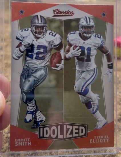 2017 Panini Classics #2 Emmitt Smith / Ezekiel Elliott Idolized — front