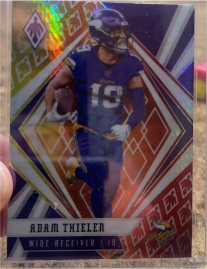 2020 Panini Phoenix #72 Adam Thielen Fire Burst — front