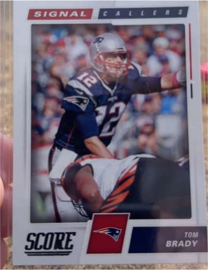 2017 Score #5 Tom Brady Signal Callers — front
