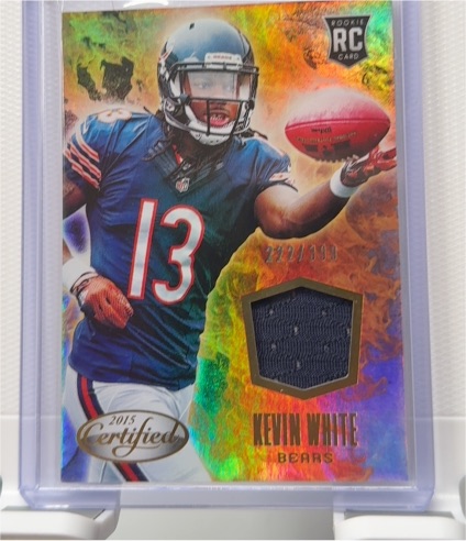 2015 Panini Certified Scorching Swatches #SS-KW Kevin White — front