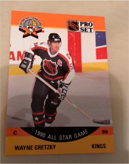 1990 Pro Set #340 Wayne Gretzky 1990 All Star Game — front