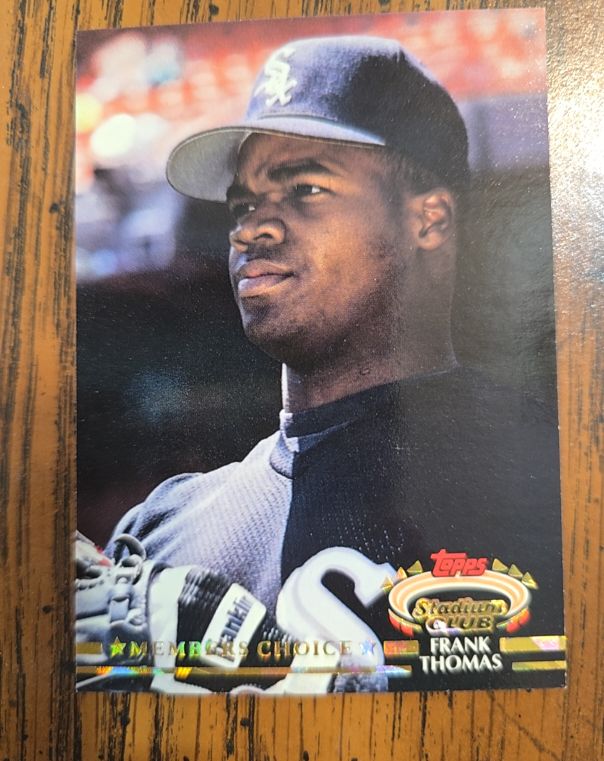 1992 Topps Stadium Club Members Choice #591 Frank Thomas — front