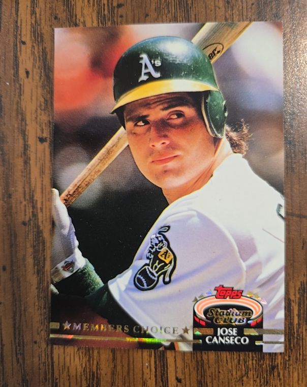 1992 Topps Stadium Club Members Choice #370 Jose Canseco — front