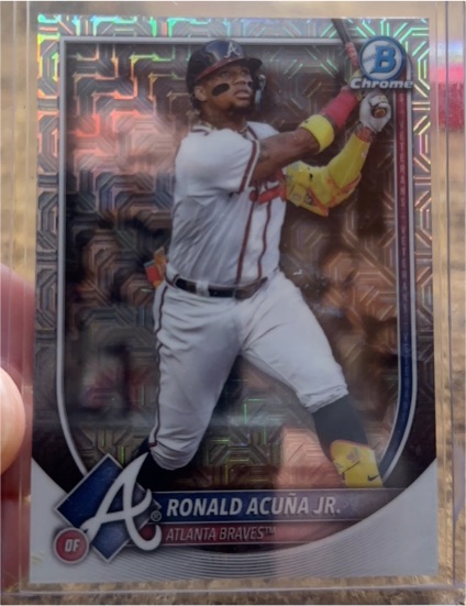 2025 Bowman Chrome #13 Ronald Acuña Jr. — front
