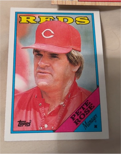1988 Topps #475 Pete Rose — front