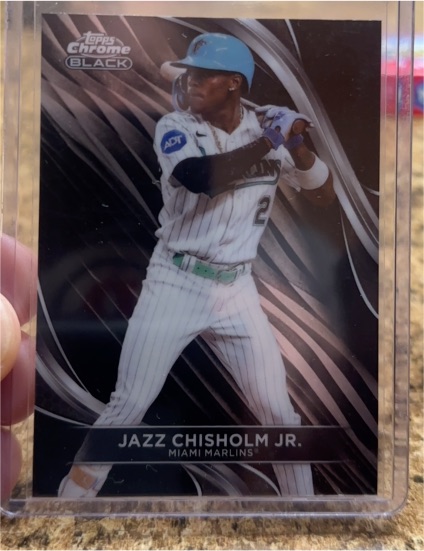 2024 Topps Chrome Black #74 Jazz Chisholm Jr. — front