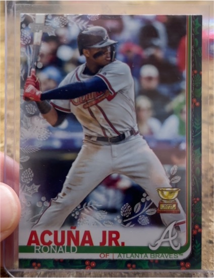 2019 Topps Holiday #HW85 Ronald Acuna Jr. — front
