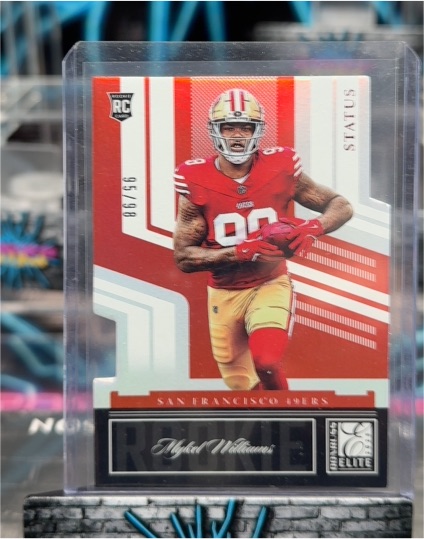 2025 Panini Donruss Elite #36 Mykel Williams RC Die-Cut Red Status — front
