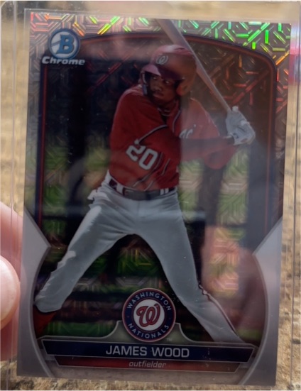 2023 Bowman Chrome Draft #BDC-70 James Wood — front