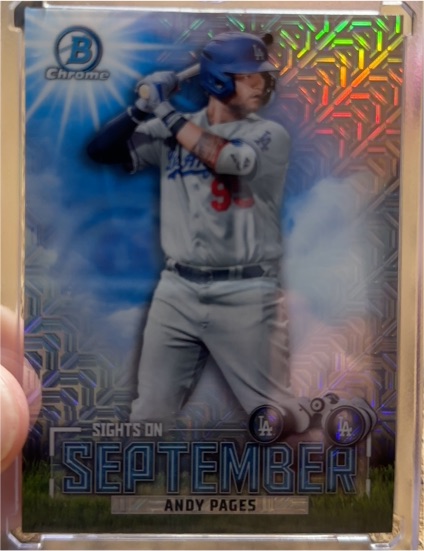 2023 Bowman Chrome #SOS-5 Andy Pages Sights on September — front