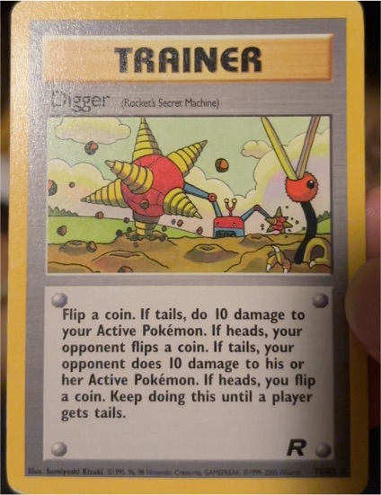 2000 Pokémon Team Rocket #75 Digger — front
