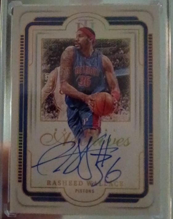 2024-25 Panini National Treasures Archives Ink Auto Rasheed Wallace — front