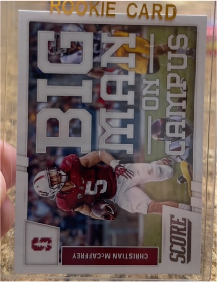 2017 Score Big Man on Campus #9 Christian McCaffrey — front