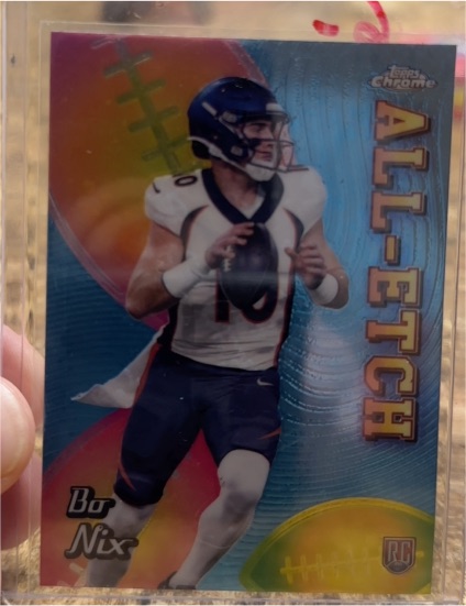 2024 Topps Chrome #CAE-BN Bo Nix All-Etch — front