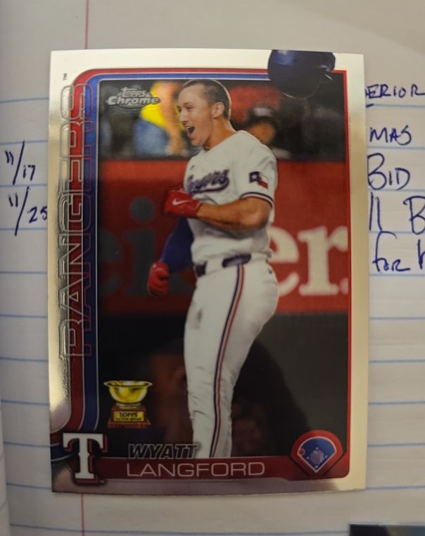 2025 Topps Chrome #68 Wyatt Langford — front