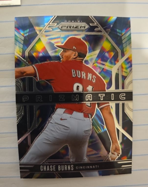 2025 Panini Prizm #5 Chase Burns Prizmatic — front