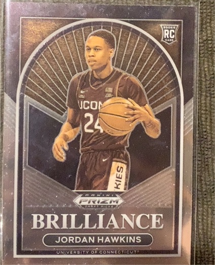 2023-24 Panini Prizm Draft Picks Brilliance #5 Jordan Hawkins — front