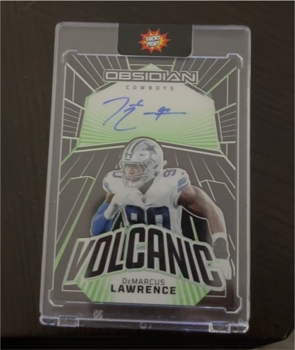 2023 Panini Obsidian #VS-DLA DeMarcus Lawrence Volcanic Auto — front