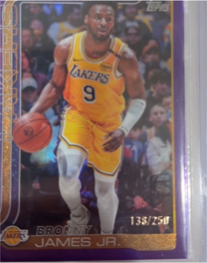 2025-26 Topps #152 Bronny James Jr. — front