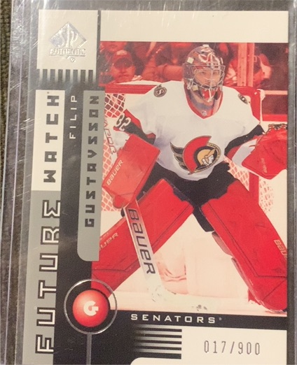 2021-22 SP Authentic 2001-02 Retro Future Watch #01FW-FG Filip Gustavsson — front