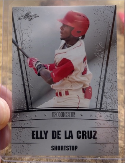2023 Leaf Draft Silver #RS-01 Elly De La Cruz — front