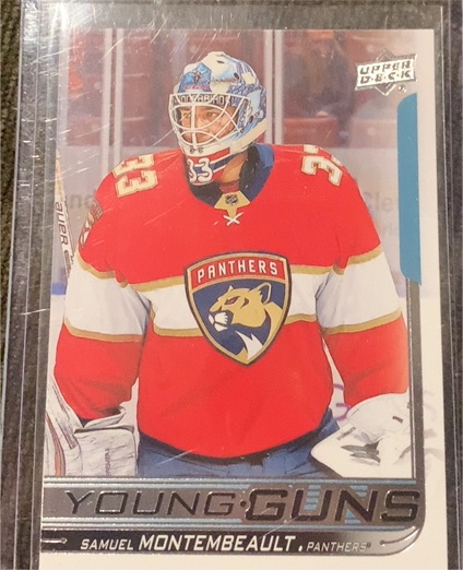 2018-19 Upper Deck #242 Samuel Montembeault Young Guns Rookie RC — front
