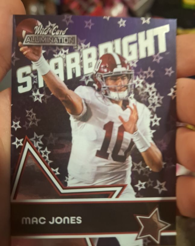 2021 Wild Card Alumination Starbright #SB-4 Mac Jones — front