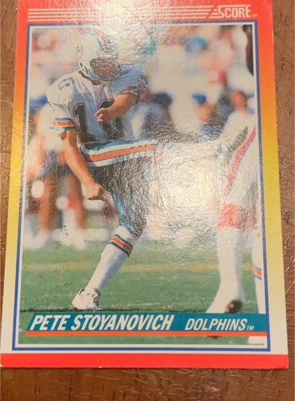 1990 Score #317 Pete Stoyanovich — front