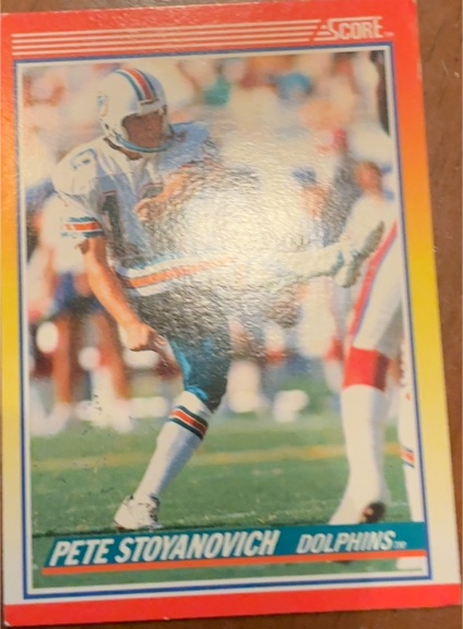 1990 Score #272 Pete Stoyanovich — front