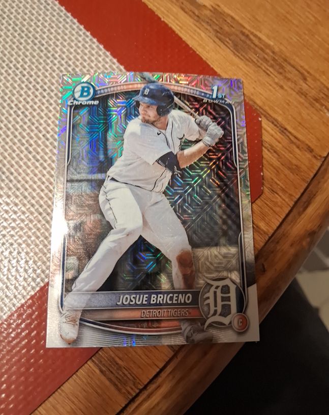 2025 Bowman Chrome #BCP-13 Josue Briceno — front