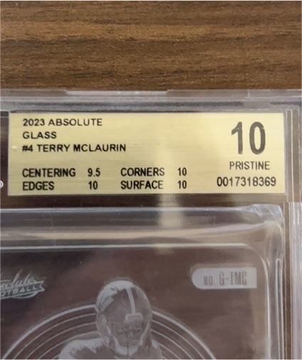 2023 Absolute Glass #4 Terry McLaurin — front