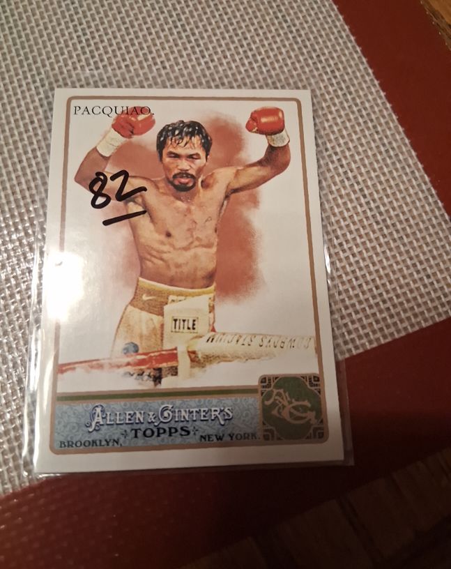 2011 Topps Allen & Ginter #262 Manny Pacquiao — front