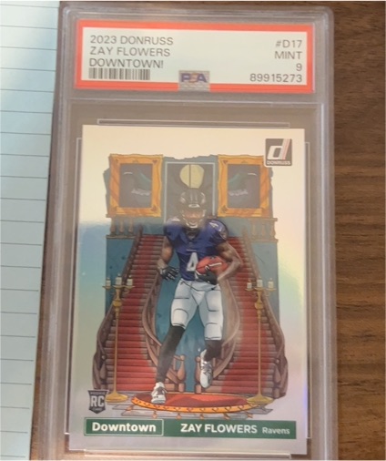2023 Donruss #D17 Zay Flowers Downtown — front