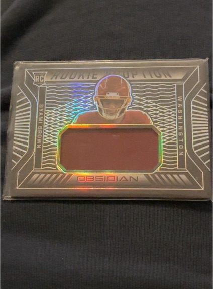 2021 Panini Obsidian #RE-DB Dyami Brown Rookie Eruption — front