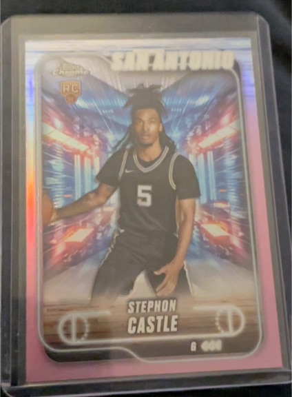 2024-25 Topps Chrome #122 Stephon Castle — front