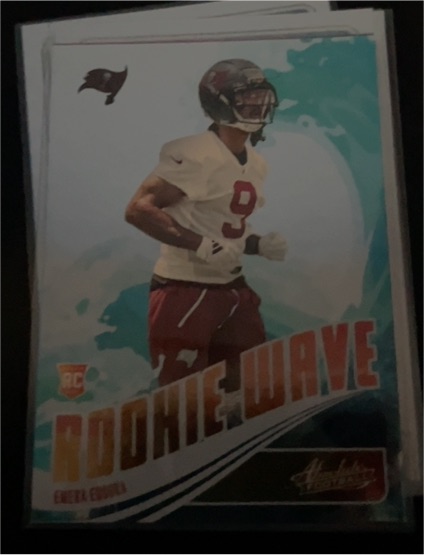 2025 Panini Absolute #RW-EEA Emeka Egbuka Rookie Wave — front