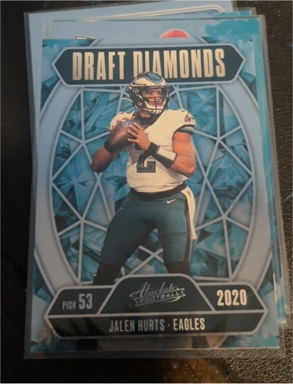 2020 Panini Absolute Draft Diamonds #DD-JHS Jalen Hurts — front