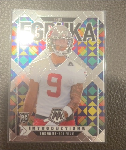 2025 Panini Mosaic #1 Emeka Egbuka Rookie Introductions — front