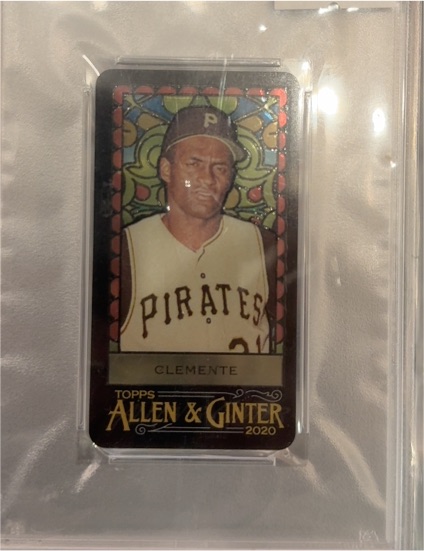 2020 Topps Allen & Ginter Stained Glass Mini Roberto Clemente — front
