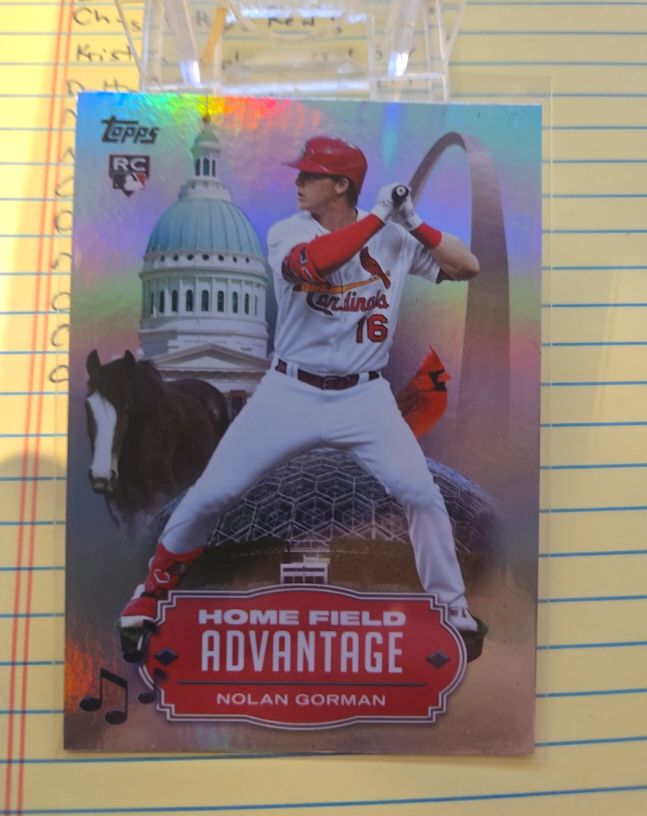2023 Topps Series 1 #HA-1 Nolan Gorman — front