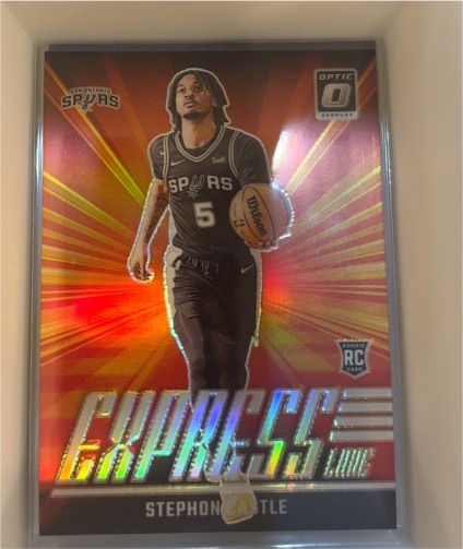 2024-25 Panini Donruss Optic #1 Stephon Castle Express Lane — front