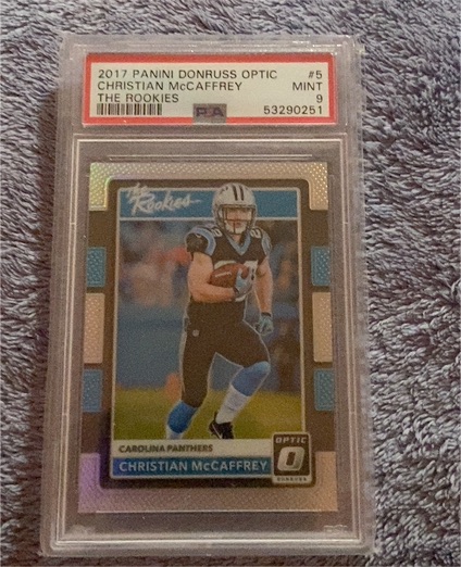 2017 Panini Donruss Optic #5 Christian McCaffrey — front