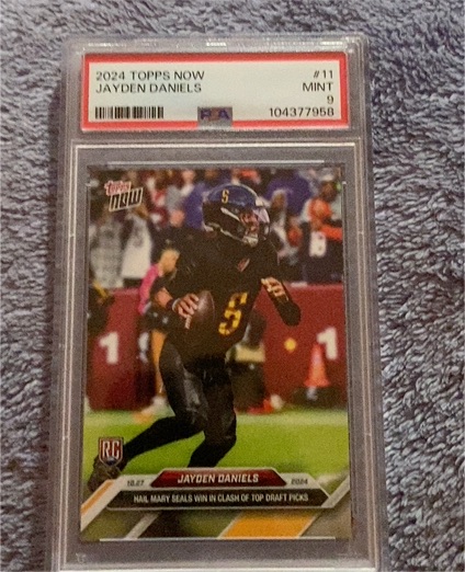 2024 Topps Now #11 Jayden Daniels — front