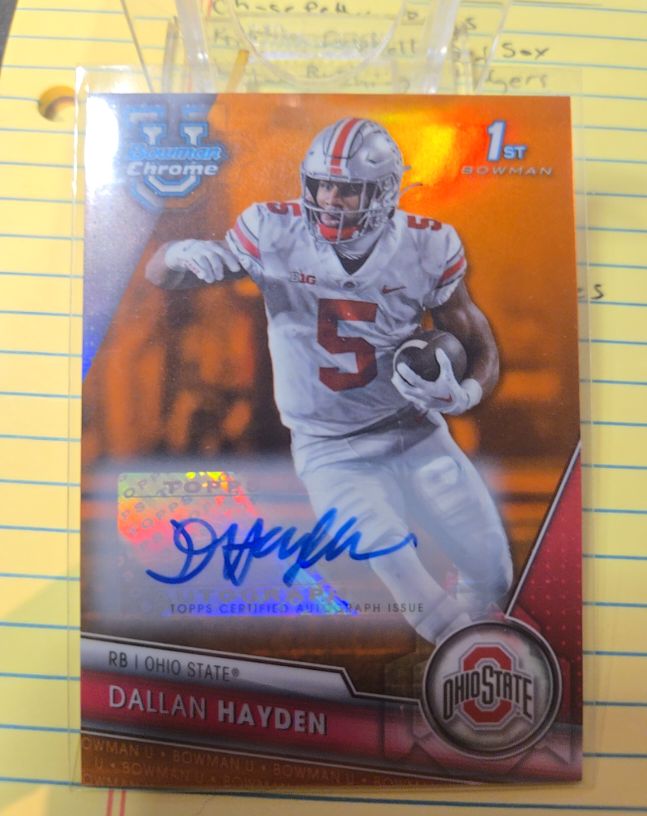 2023 Bowman Chrome University #134 Dallan Hayden — front