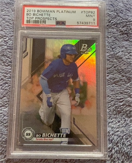 2019 Bowman Platinum #TOP-82 Bo Bichette — front
