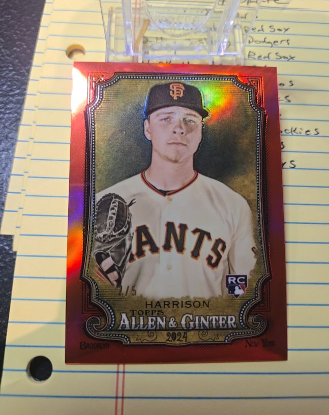 2024 Topps Allen & Ginter #72 Kyle Harrison — front