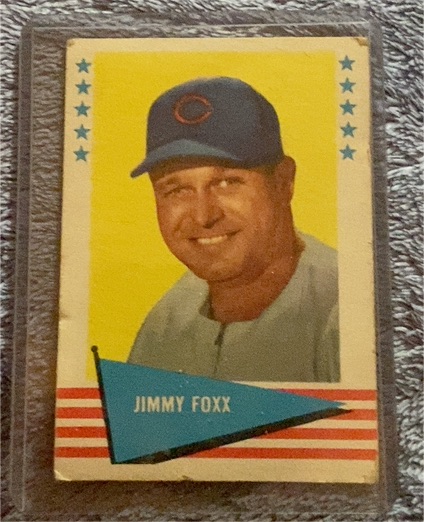 1961 Fleer #28 Jimmy Foxx — front