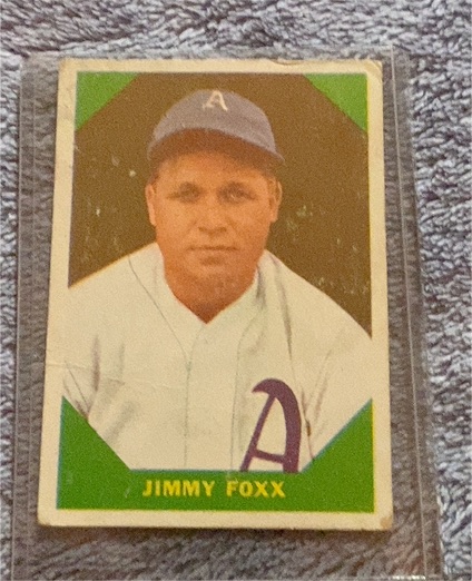 1960 Fleer Baseball Greats #53 Jimmie Foxx — front