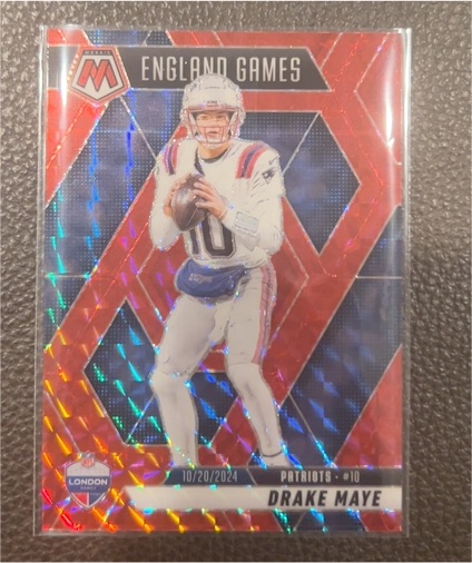 2025 Panini Mosaic #10 Drake Maye England Games Patriots — front