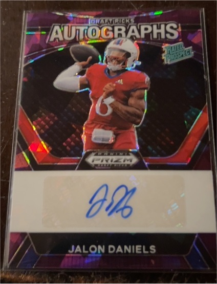 2024 Panini Prizm Draft Picks #DPA-JDS Jalon Daniels Autograph — front